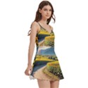 Sunflowers Flowers Nature Body Wrap Sleeveless V-Neck Mini Dress View3