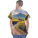 Sunflowers Flowers Nature Men s V-Neck Scrub Top View2