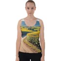 Sunflowers Flowers Nature Velvet Tank Top View1