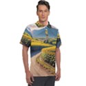Sunflowers Flowers Nature Men s Polo T-Shirt View1