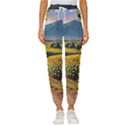 Sunflowers Flowers Nature Women s Cropped Drawstring Pants View1