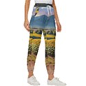 Sunflowers Flowers Nature Women s Cropped Drawstring Pants View3