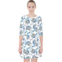 Bluey, Bluey merch, Bluey pattern, Bluey Bluey, bingo, Bluey design, bluey dog Quarter Sleeve Pocket Dress View1