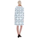 Bluey, Bluey merch, Bluey pattern, Bluey Bluey, bingo, Bluey design, bluey dog Long Sleeve Velvet Front Wrap Dress View2