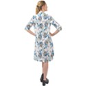 Bluey, Bluey merch, Bluey pattern, Bluey Bluey, bingo, Bluey design, bluey dog Long Sleeve Mini Shirt Dress View2