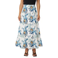 Bluey, Bluey Merch, Bluey Pattern, Bluey Bluey, Bingo, Bluey Design, Bluey Dog Tiered Ruffle Maxi Skirt