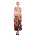 Roses Flower Field Sunset Nature Sleeveless Maxi Dress View1