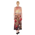 Roses Flower Field Sunset Nature Sleeveless Maxi Dress View2