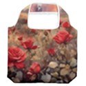 Roses Flower Field Sunset Nature Premium Foldable Grocery Recycle Bag View2