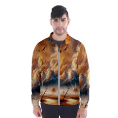Nature Storm Painting Men s Windbreaker