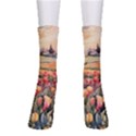Tulips Field Tree Crew Socks View1