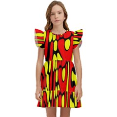 Rby 127 Kids  Winged Sleeve Dress