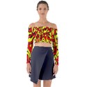 RBY 127 Long Sleeve Off Shoulder Crop Top View1