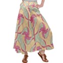 Abstract Pattern Design Scrapbooking Women s Satin Palazzo Pants View1