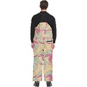 Abstract Pattern Design Scrapbooking Men s Front Zip Ski And Snowboard Bib Pants View4