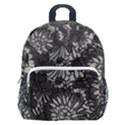 Mid Century Retro Floral 1970s 1960s Pattern 71 Kids  Age 5-10 Lightweight School Backpack with Side Pockets View1