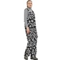 Mid Century Retro Floral 1970s 1960s Pattern 86 Women s Side Zip Front Pouch Ski And Snowboard Bib Pants	 View3