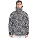 Mid Century Retro Floral 1970s 1960s Pattern 73 Men s Pullover Zip Ski and Snowboard Waterproof Breathable Jacket View1