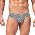 Mid Century Retro Floral 1970s 1960s Pattern 85 Men s Swim Brief View1