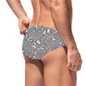 Mid Century Retro Floral 1970s 1960s Pattern 85 Men s Swim Brief View2