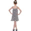 Mid Century Retro Floral 1970s 1960s Pattern 85 Kids  Overall Dress View2