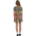 Mid Century Retro Floral 1970s 1960s Pattern 83 Kids  Sweet Collar Dress View4