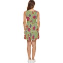 Mid Century Retro Floral 1970s 1960s Pattern 76 Tiered Sleeveless Mini Dress View4