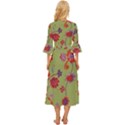 Mid Century Retro Floral 1970s 1960s Pattern 76 Midsummer Wrap Dress View4