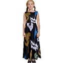 Pattern Design Seamless Texture Kids  Satin Sleeveless Maxi Dress View1
