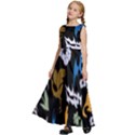 Pattern Design Seamless Texture Kids  Satin Sleeveless Maxi Dress View2