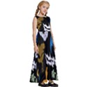 Pattern Design Seamless Texture Kids  Satin Sleeveless Maxi Dress View3