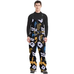 Pattern Design Seamless Texture Men s Front Zip Ski And Snowboard Bib Pants