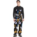 Pattern Design Seamless Texture Men s Front Zip Ski And Snowboard Bib Pants View3