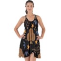 Seamless Pattern Repeat Repetition Show Some Back Chiffon Dress View1