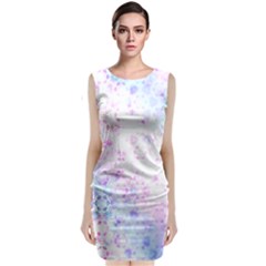 Digital Art Artwork Abstract Pink Purple Classic Sleeveless Midi Dress