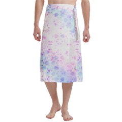 Digital Art Artwork Abstract Pink Purple Traditional Men s Hawaiian Lavalava Ie Faitaga Wrap Skirt