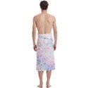 Digital Art Artwork Abstract Pink Purple Traditional Men s Hawaiian Lavalava Ie Faitaga Wrap Skirt View4