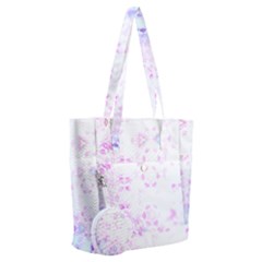 Digital Art Artwork Abstract Pink Purple Everyday Shoulder Bag With Pouch Bag
