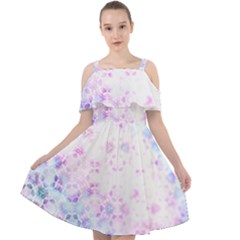 Digital Art Artwork Abstract Pink Purple Cut Out Shoulders Dress
