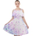 Digital Art Artwork Abstract Pink Purple Cut Out Shoulders Dress View1