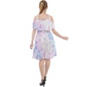 Digital Art Artwork Abstract Pink Purple Cut Out Shoulders Dress View2