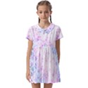 Digital Art Artwork Abstract Pink Purple Kids  Asymmetric Collar Dress View1