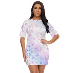 Digital Art Artwork Abstract Pink Purple Just Threw It On Dress
