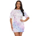 Digital Art Artwork Abstract Pink Purple Just Threw It On Dress View1