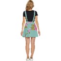 Mid Century Retro Floral 1970s 1960s Pattern 81 Apron Dress View4