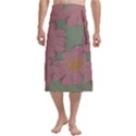 Mid Century Retro Floral 1970s 1960s Pattern 80 Traditional Men s Hawaiian Lavalava Ie Faitaga Wrap Skirt View1