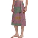 Mid Century Retro Floral 1970s 1960s Pattern 80 Traditional Men s Hawaiian Lavalava Ie Faitaga Wrap Skirt View2