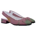 Mid Century Retro Floral 1970s 1960s Pattern 80 Women s Classic Slingback Heels View3
