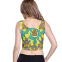 Mid Century Retro Floral 1970s 1960s Pattern 60 Crop Top View3
