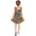 Mid Century Retro Floral 1970s 1960s Pattern 56 Kids  Sleeveless Dress View2